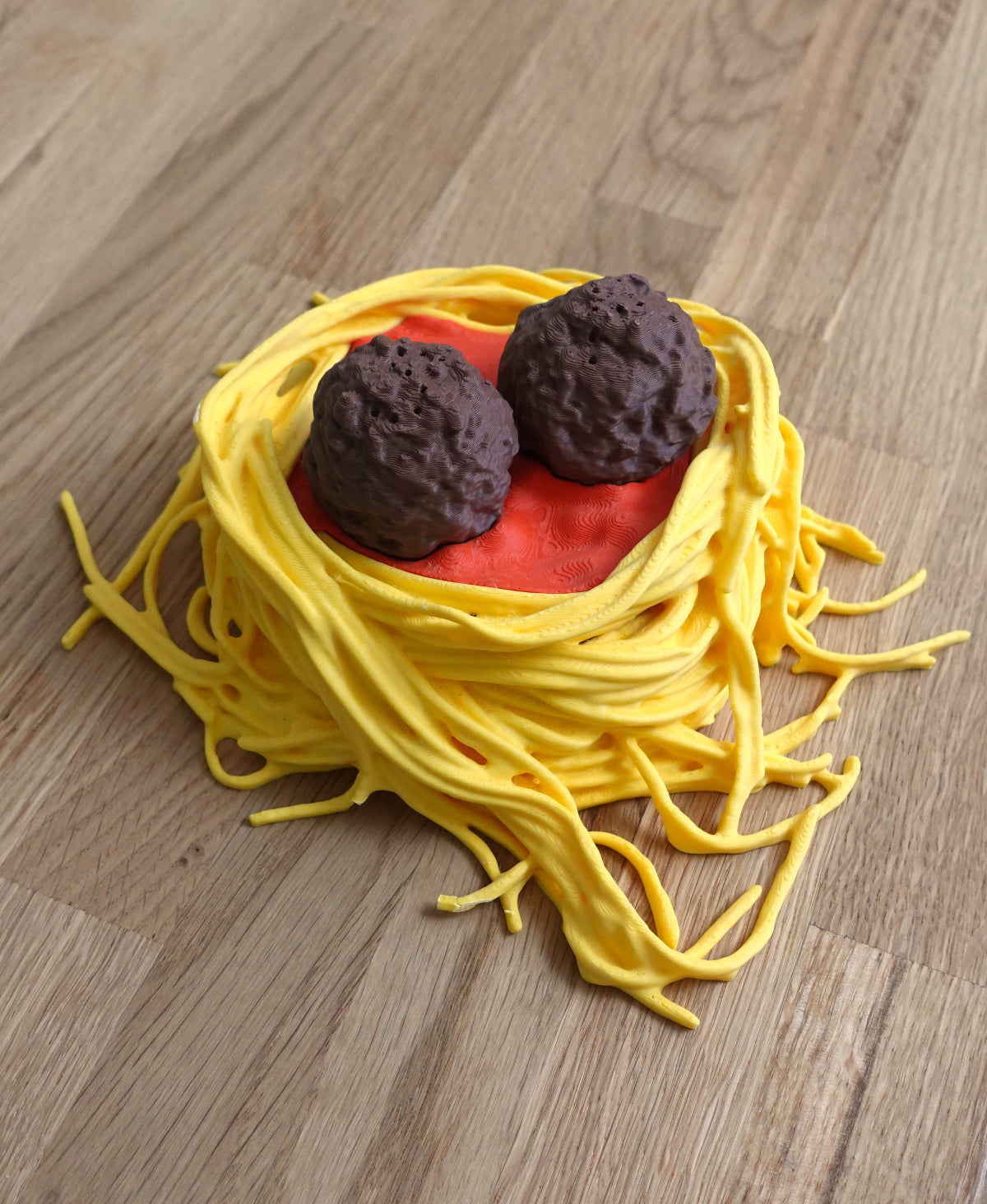 Spaghetti-Schüssel mit Fleischbällchen-Salz & Pfefferstreuer-Set