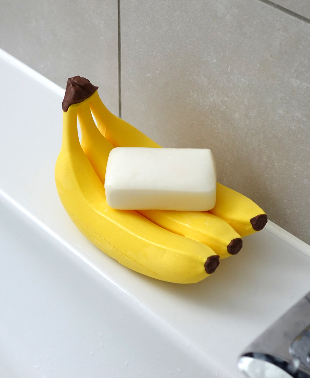 Bananen-Seifenschale mit Abtropffach – 3D-Scan Original