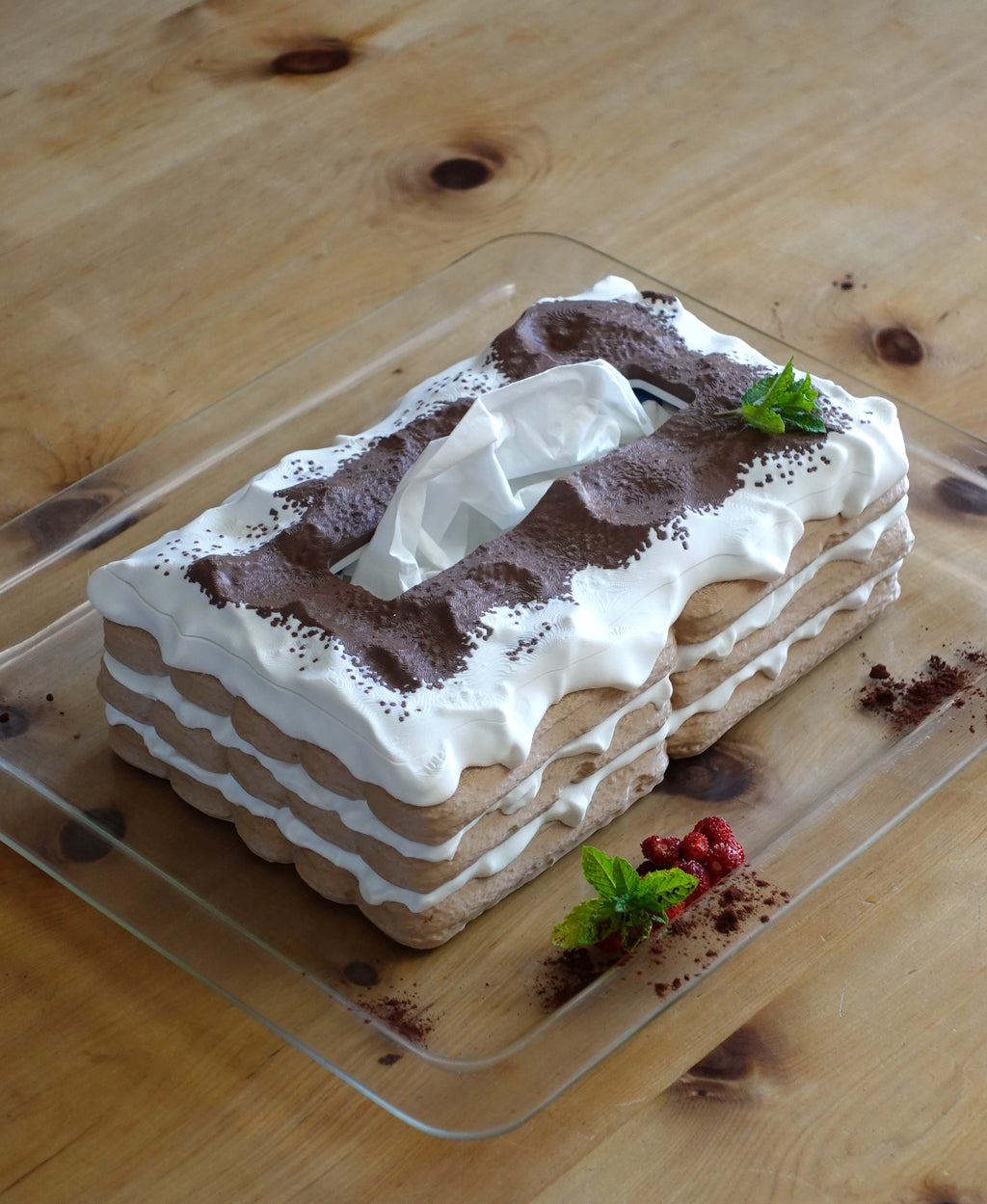 Tiramisu Taschentuchbox – Süße Aufbewahrung für Tissues