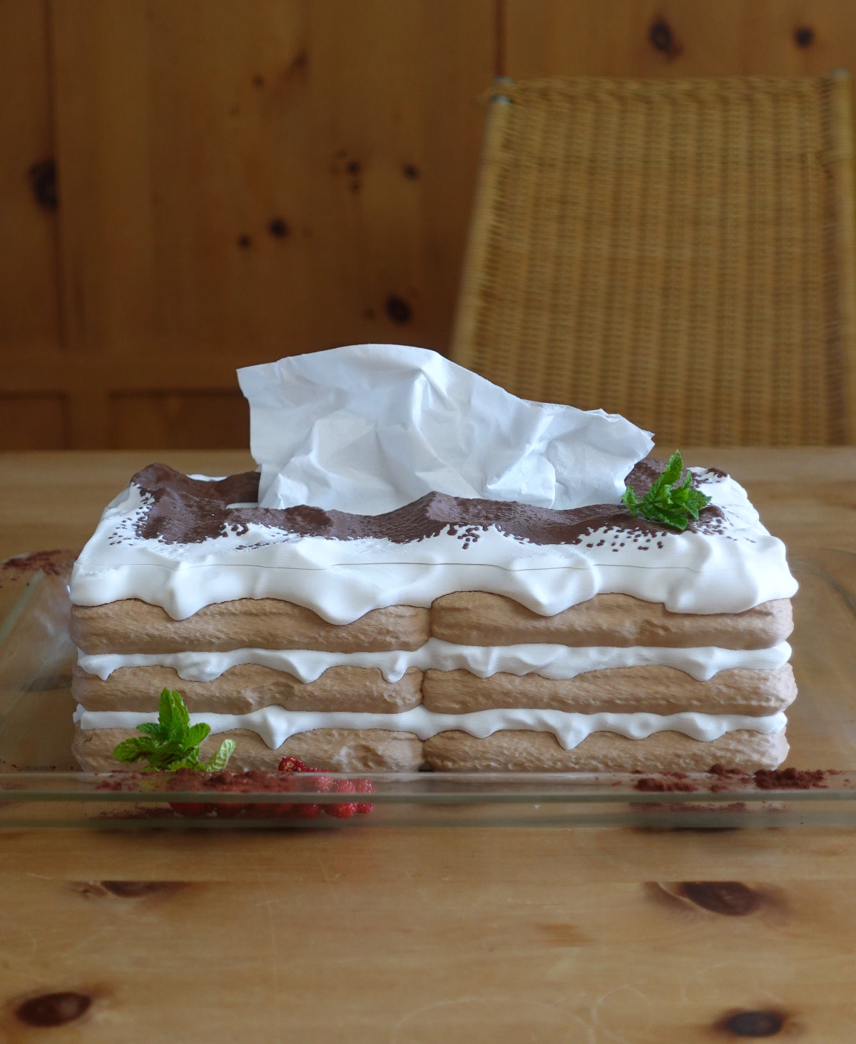 Tiramisu Taschentuchbox – Süße Aufbewahrung für Tissues