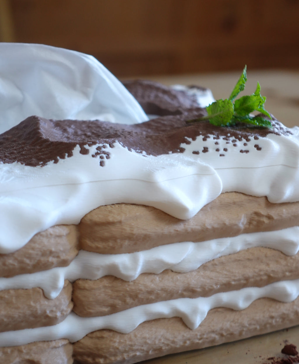 Tiramisu Taschentuchbox – Süße Aufbewahrung für Tissues