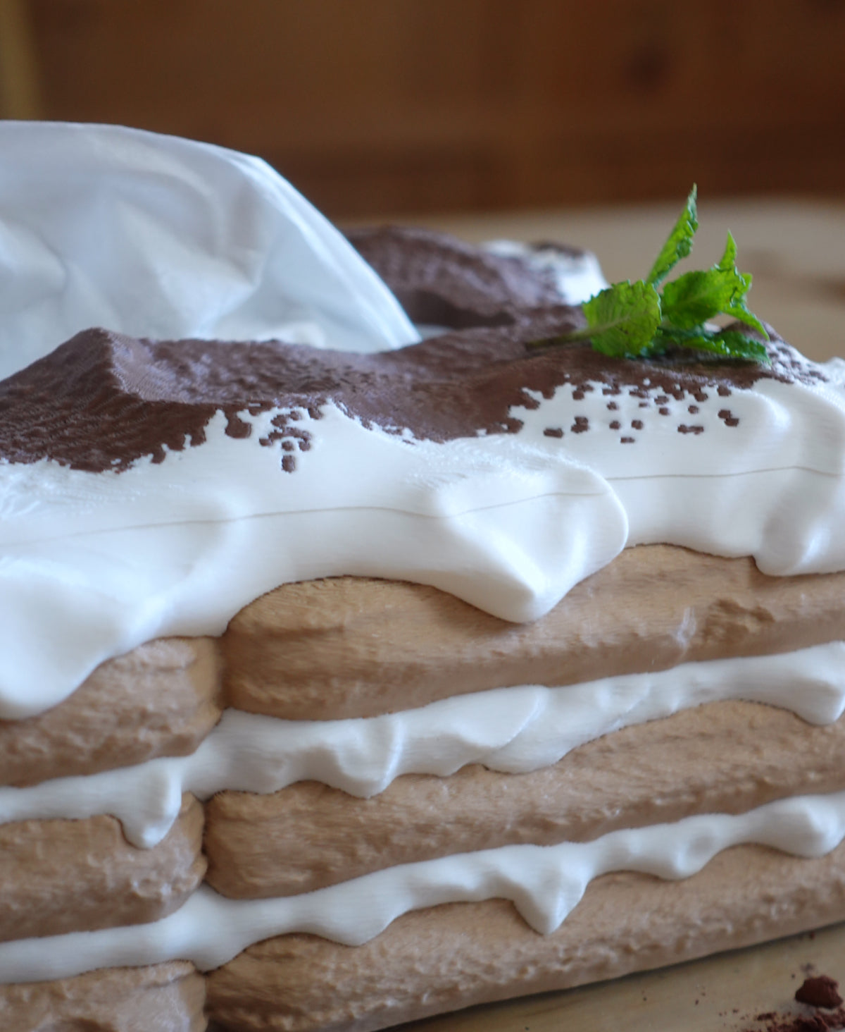 Tiramisu Taschentuchbox – Süße Aufbewahrung für Tissues