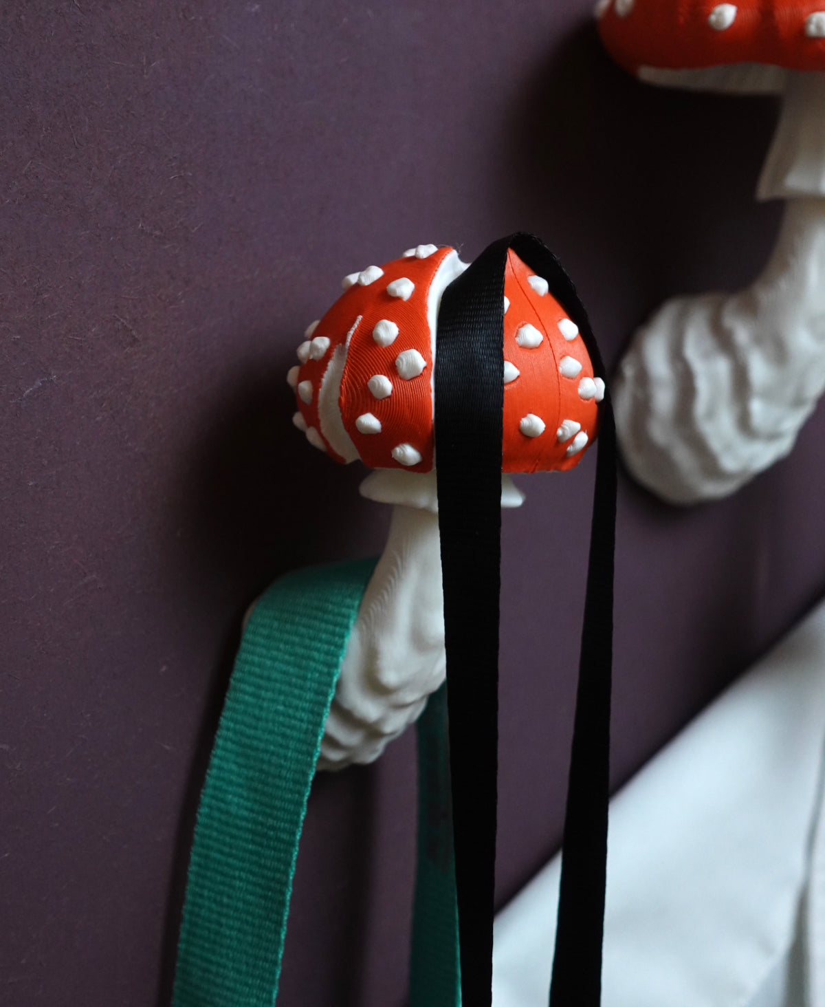 Pilz Wandset "Amanita Muscaria" – Regal, Schlüsselbrett & Haken