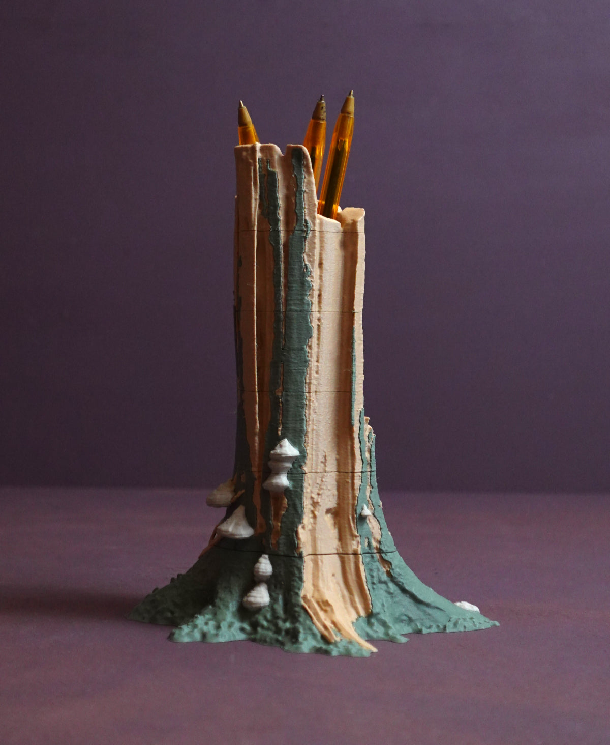 Baumstamm Stiftehalter "Rotbuche" – Naturgetreuer 3D-Scan