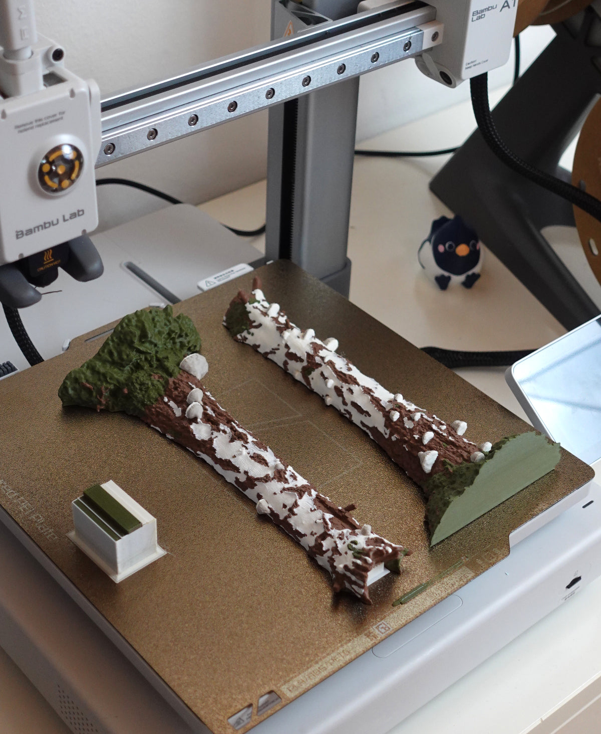 Baumstamm Blumenvase "Hängebirke" – Naturgetreuer 3D-Scan