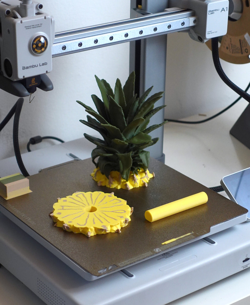 Ananas-Untersetzer-Set – 3D-Scan vom echten Original