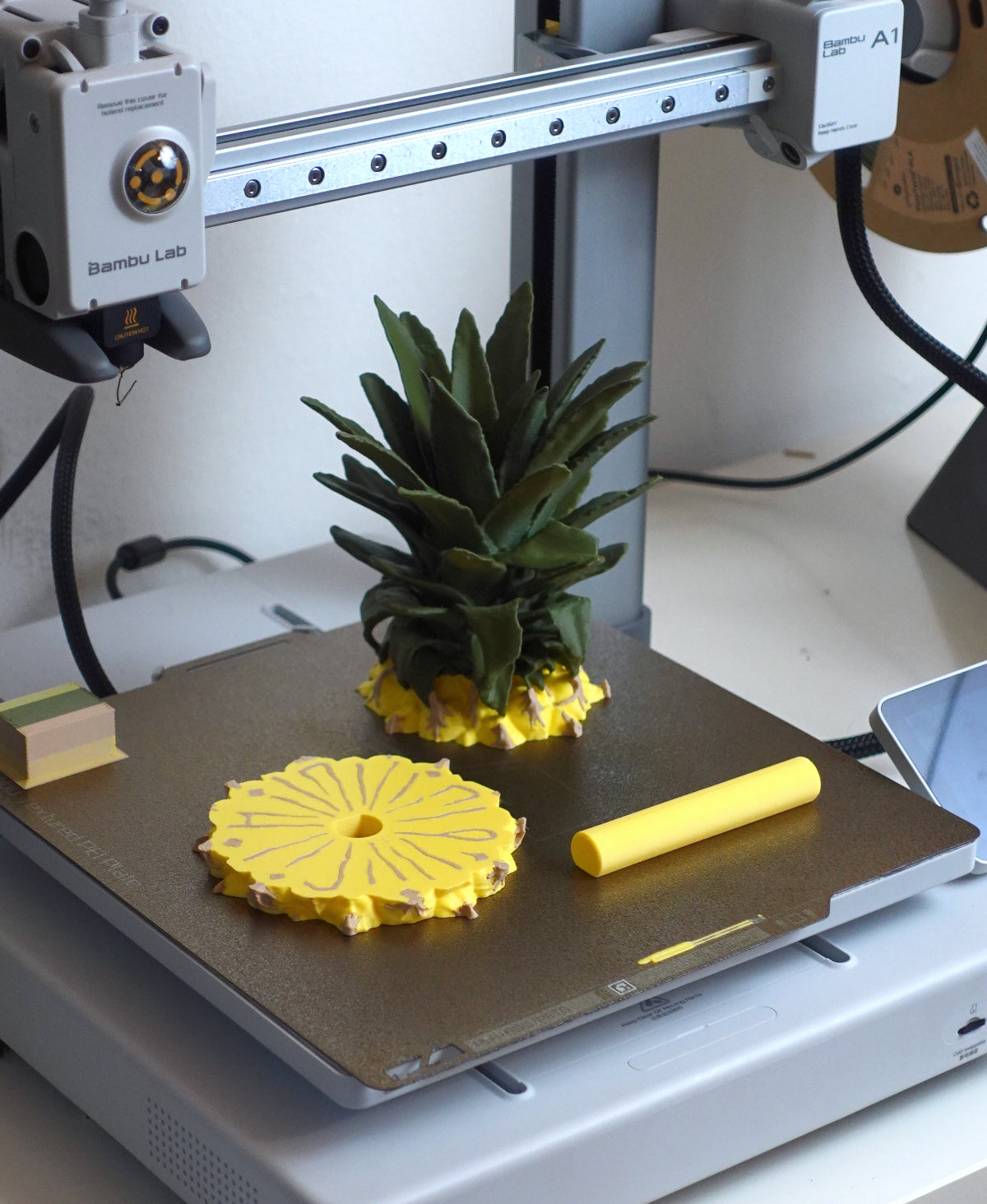 Ananas-Untersetzer-Set – 3D-Scan vom echten Original