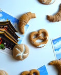Gebäck Kühlschrankmagnete – Croissant, Brezel & Brötchen