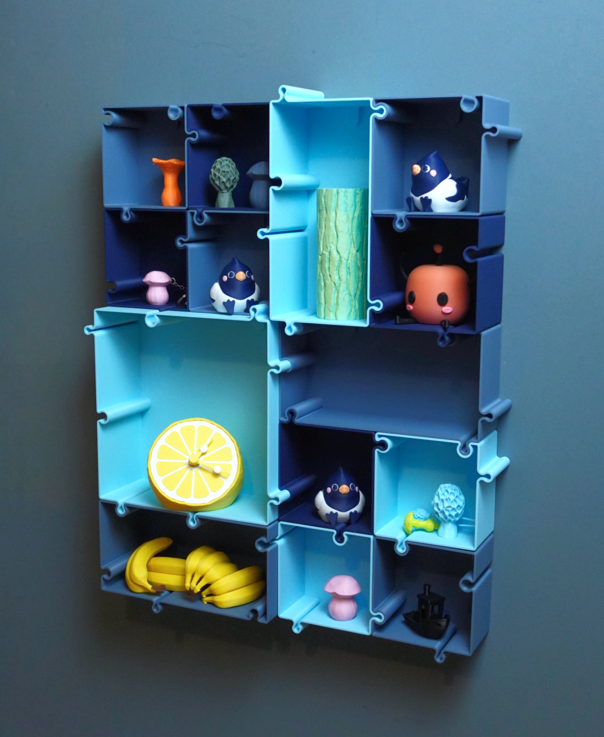 Unendliches Puzzle-Wandregal – Modulares Designregal