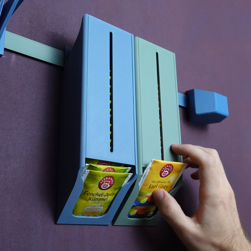 Teebeutel-Spender – Modularer Küchenorganizer für Tee-Liebhaber