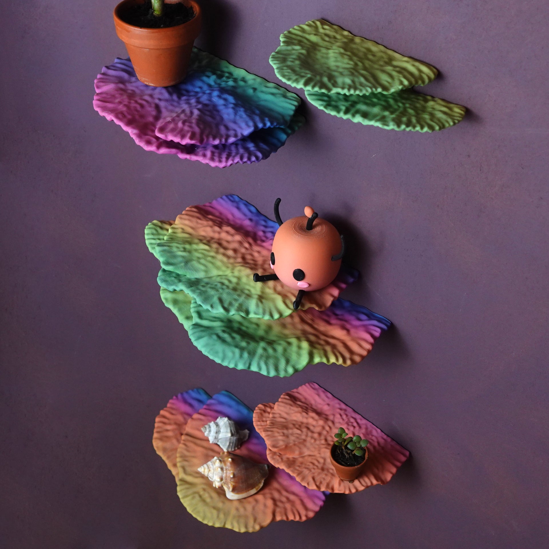 Korallen-Wandregal "Montipora Capricornis" – Organisch & Dekorativ