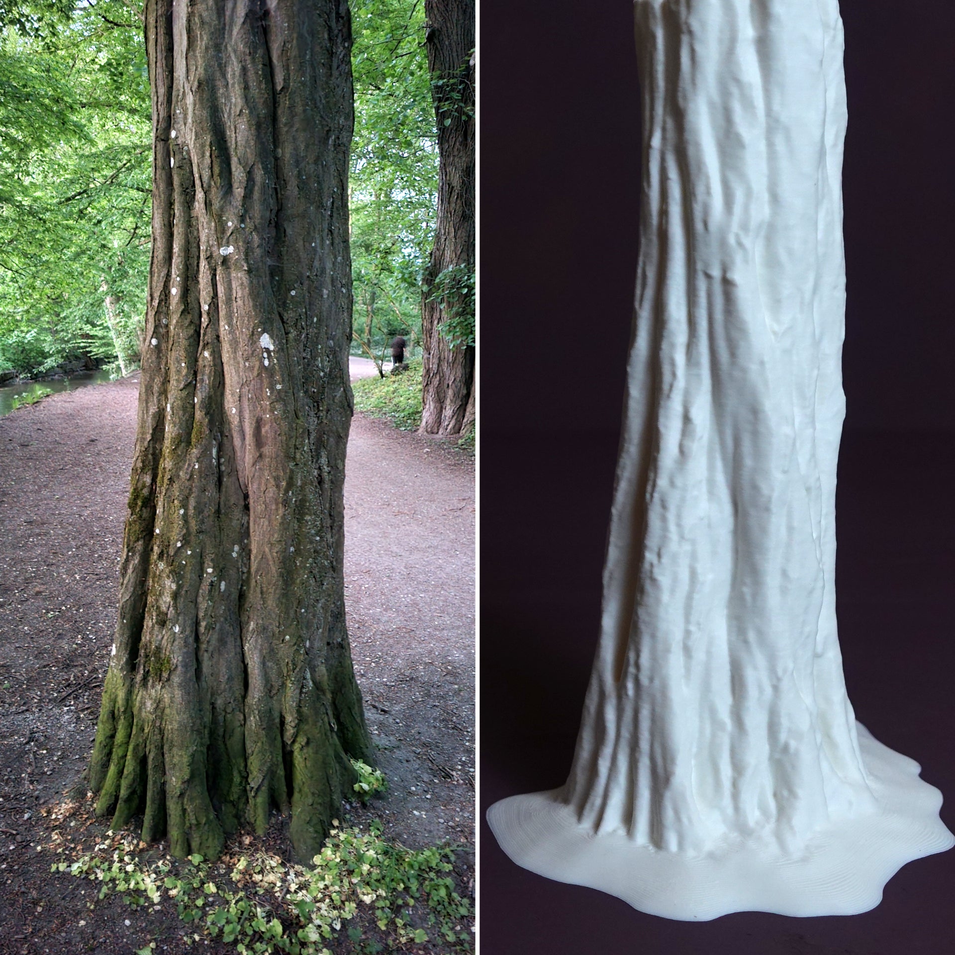 Vase "Betulus Tree" – Exklusive Baumstamm-Blumenvase