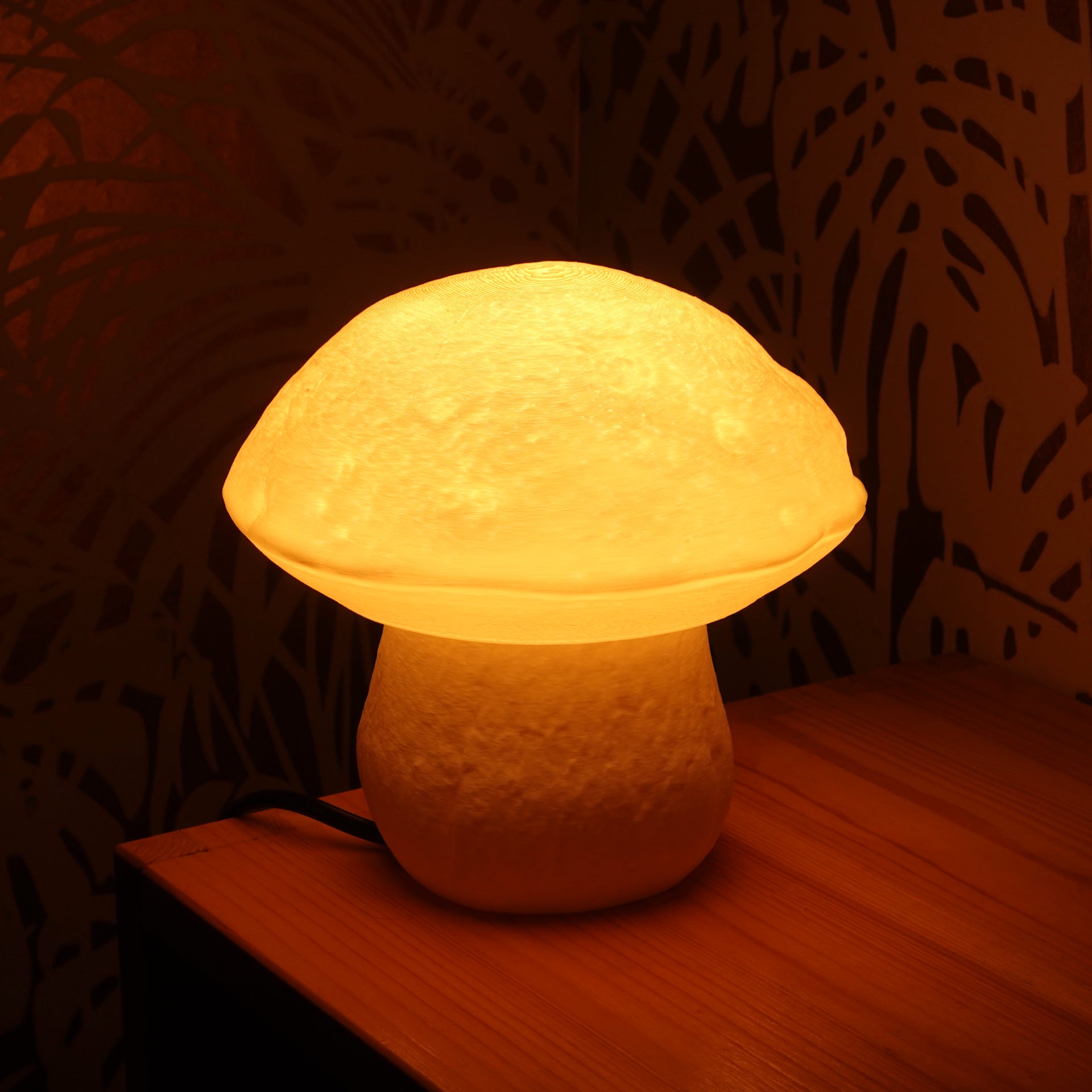 Steinpilz Tischlampe "Boletus Edulis" – Natürliches Lichtobjekt