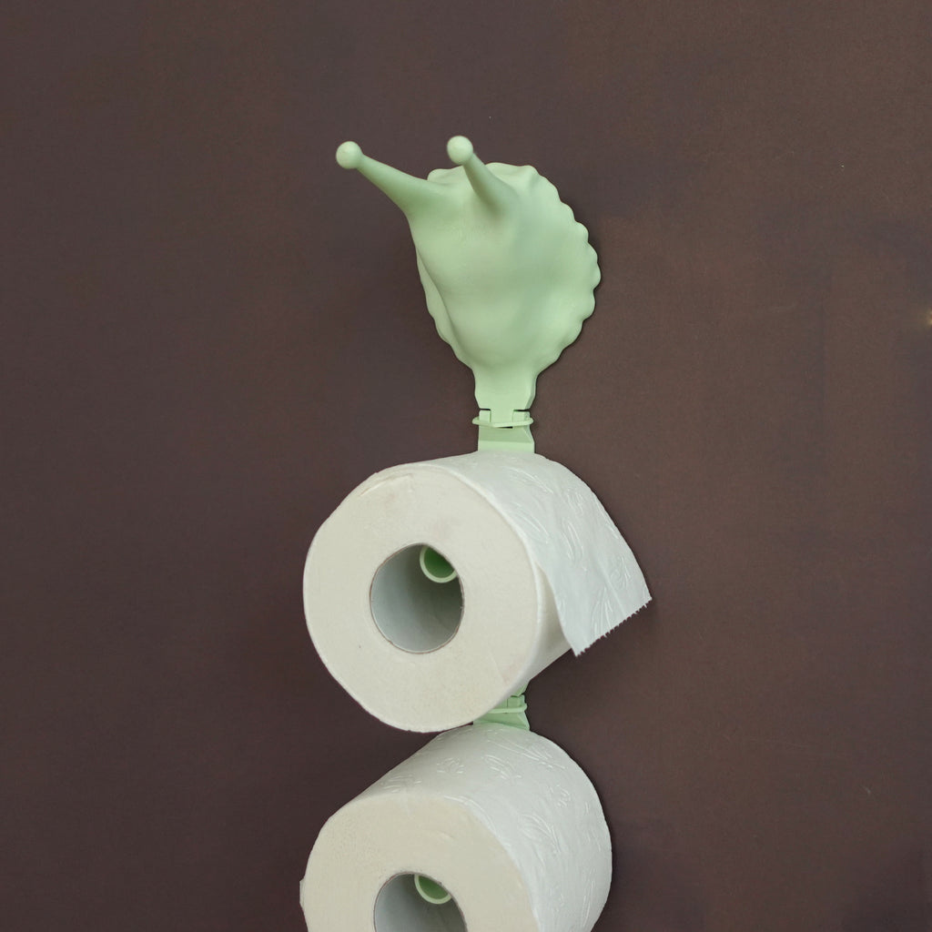 Toilettenpapier-Ablage "Schnecke" – Modulares Bad-Organizer-System